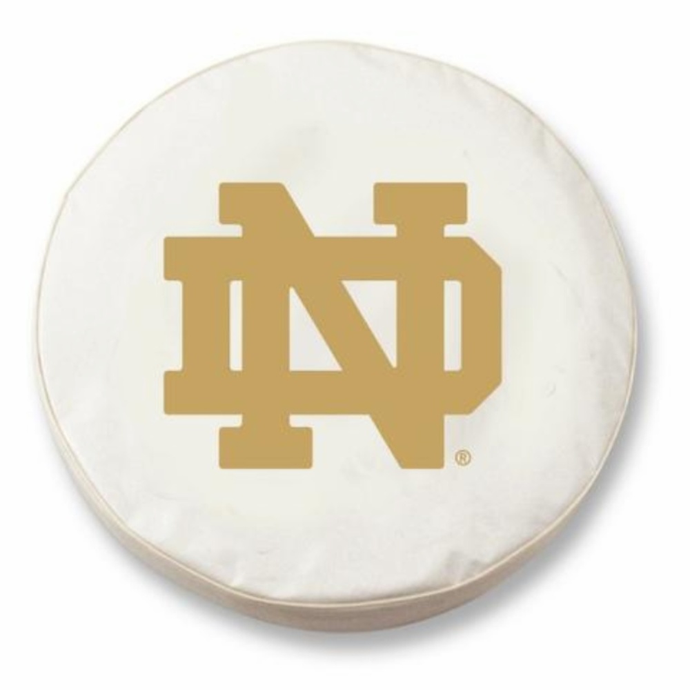 FIGHTING IRISH NOTRE DAME WHITE "ND" Tire Cover
